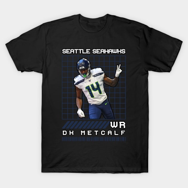 DK METCALF - WR - SEATTLE SEAHAWKS T-Shirt by Mudahan Muncul 2022